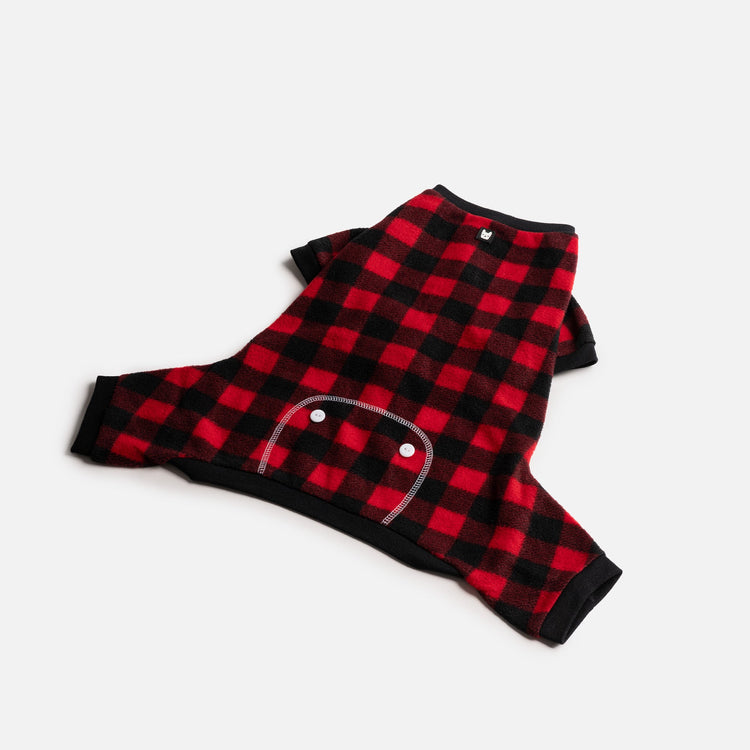 Dog Red Pajama