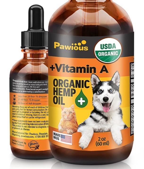 Dogs Hemp Oil Bottle