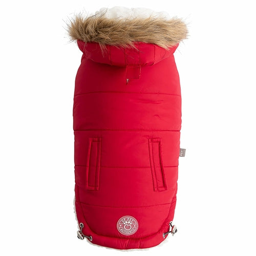 Dog Urban Parka Red with Hoodi