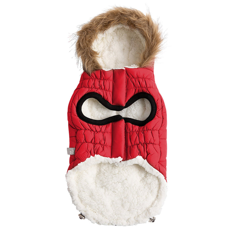 Dog Urban Parka Red with Hoodi