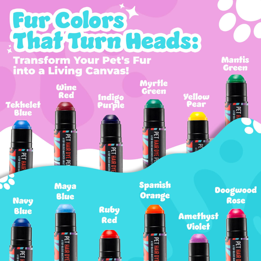 Dog Color Hair Dye Set