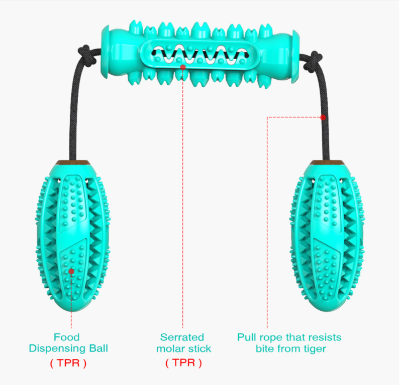 Dog Chew Toy &  Toothbrush