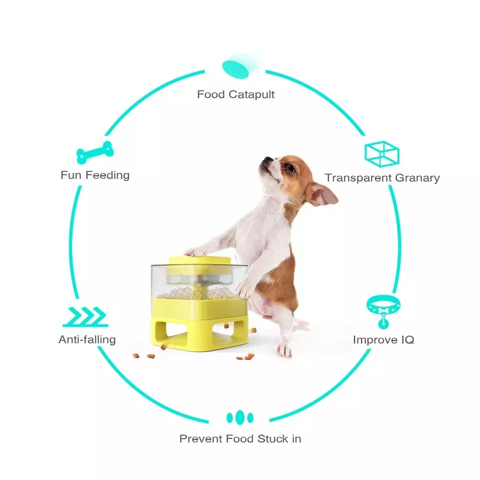 Interactive Pet Leaking Food Feeder