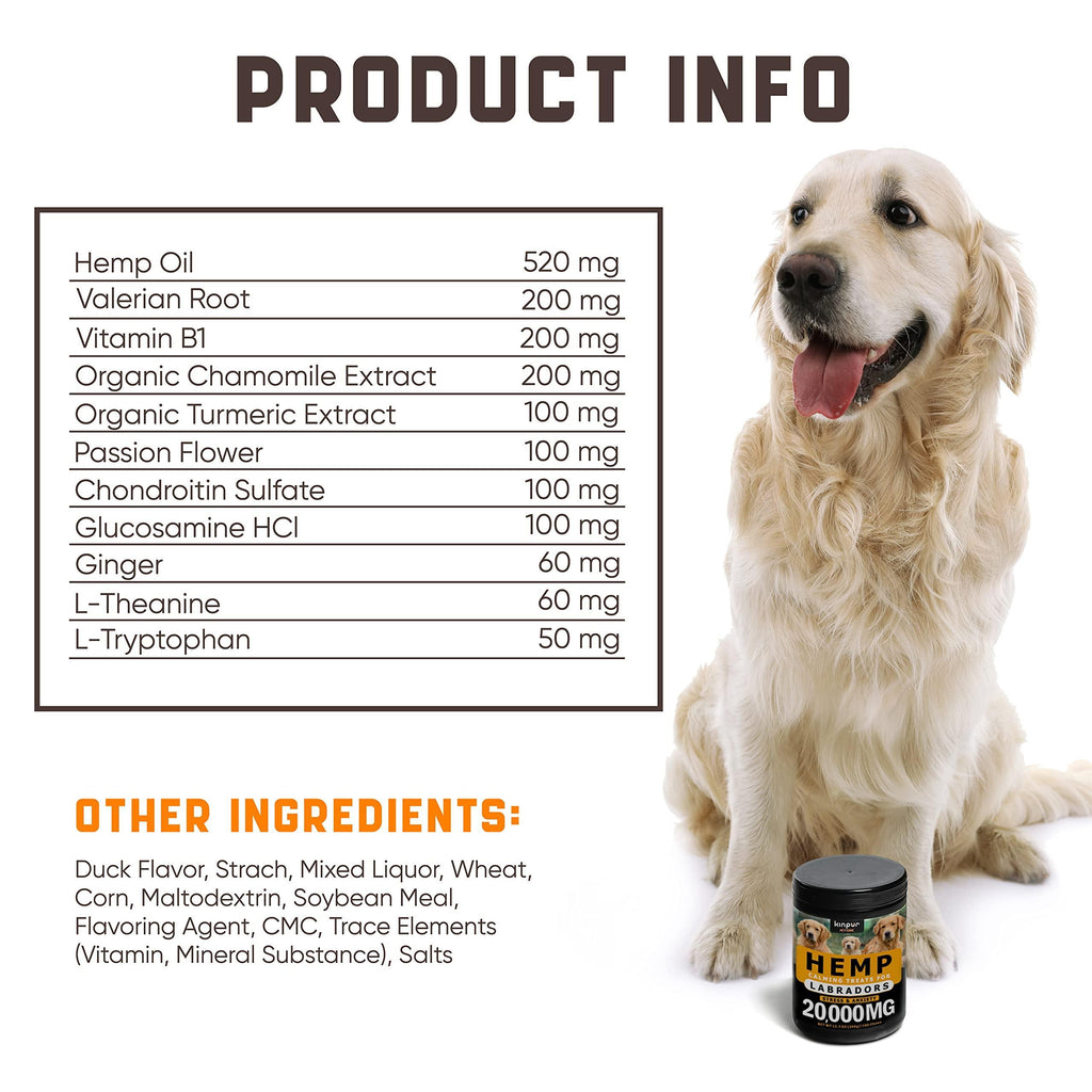 Dogs with Valerian Root and Hemp Oil