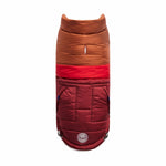 Dog  Dark Red Retro Puffer