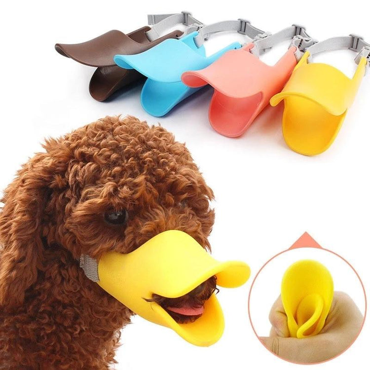 Silicone Duck Muzzle Mask for Small Dogs