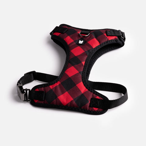 Dog Red Plaid Harness