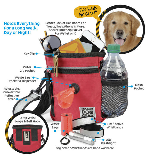 Mobile Dog Gear Day/Night Piece Walking Bag