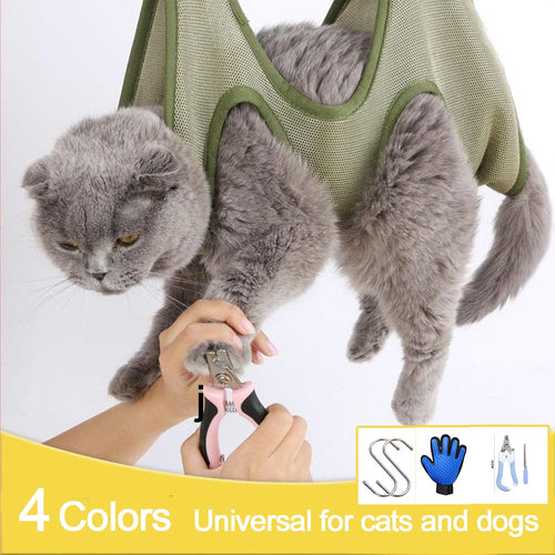 Dog Grooming Restraint Bag with Hammock