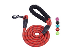 Dog Paw Reflective Leash with Padded Handle