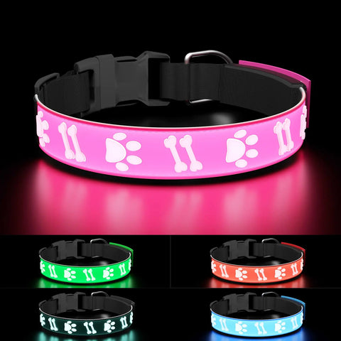 3D LED Light Dog Collar