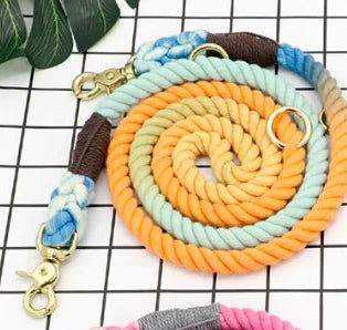 Multi-Color Cotton Pet Leash