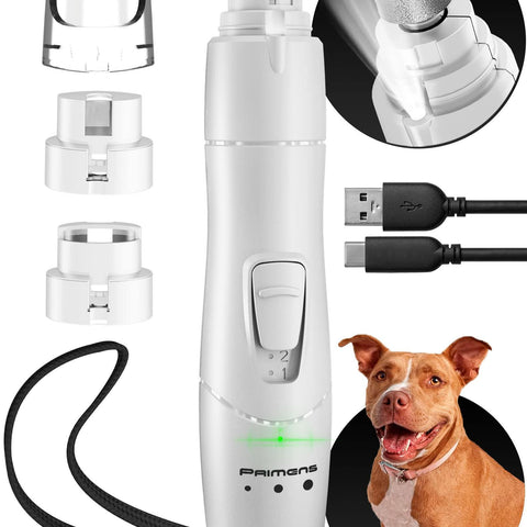 Rechargeable Dog Nail Grinder with LED Light