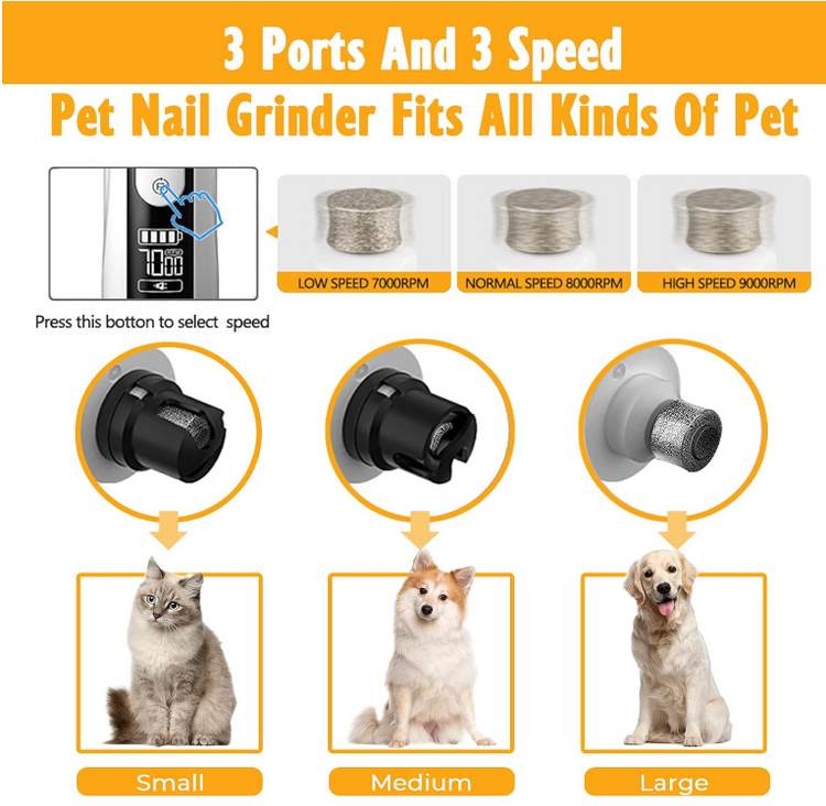 Rechargeable Dog Nail Grinder