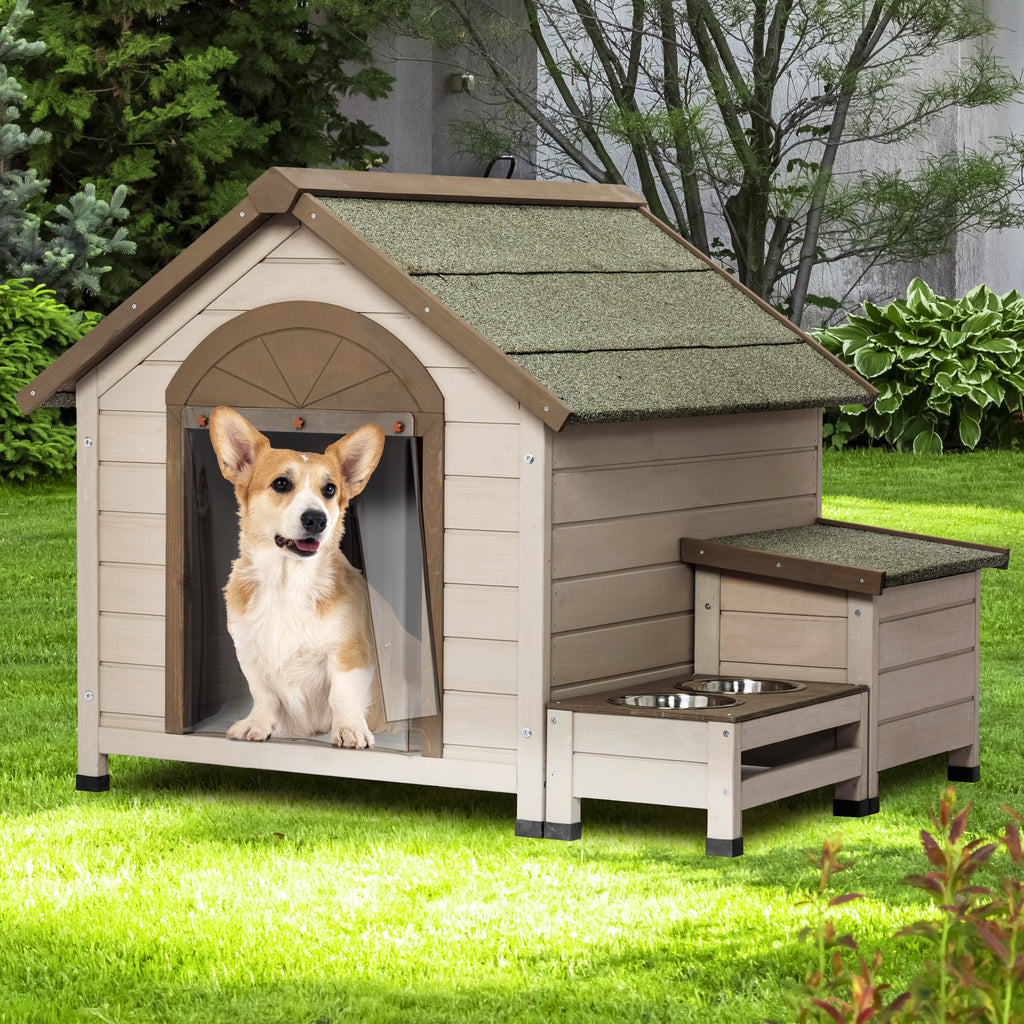 Outdoor Fir Wood Dog House