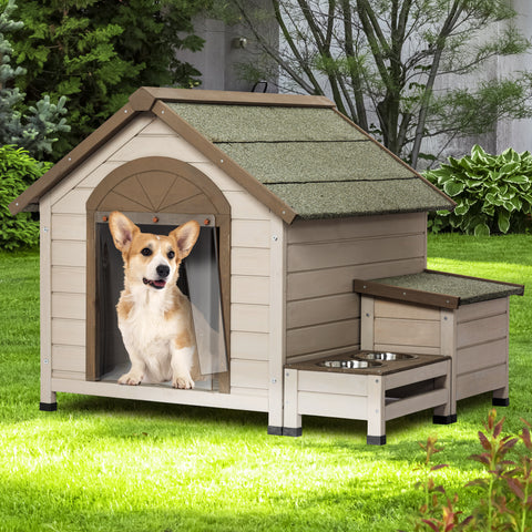 Outdoor Fir Wood Dog House