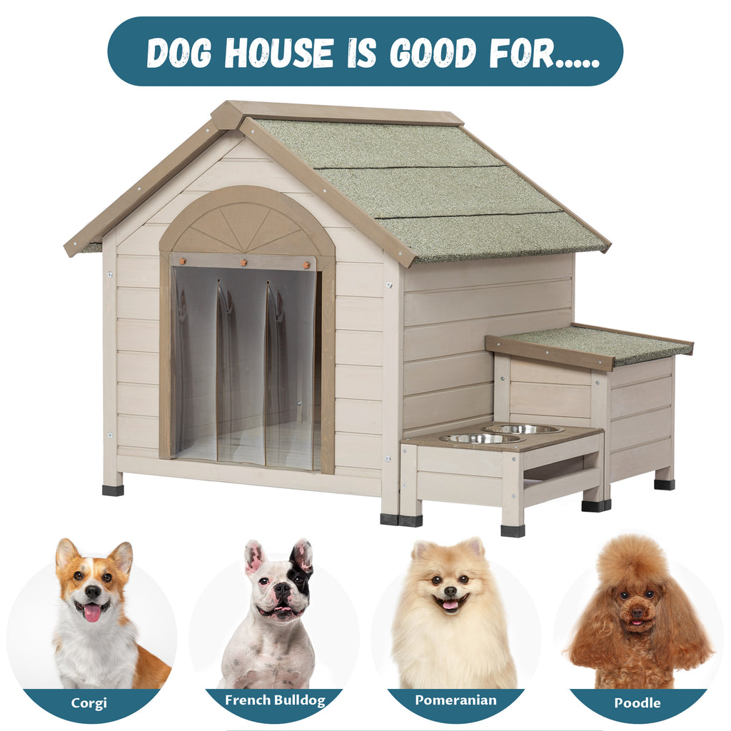 Outdoor Fir Wood Dog House