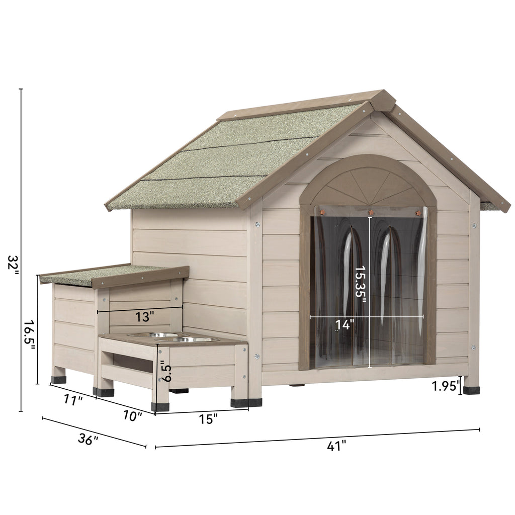 Outdoor Fir Wood Dog House