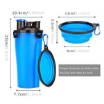 2-in-1 Dog Water Bottle with Collapsible Bowl